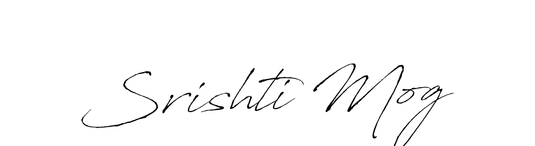 Make a beautiful signature design for name Srishti Mog. With this signature (Antro_Vectra) style, you can create a handwritten signature for free. Srishti Mog signature style 6 images and pictures png