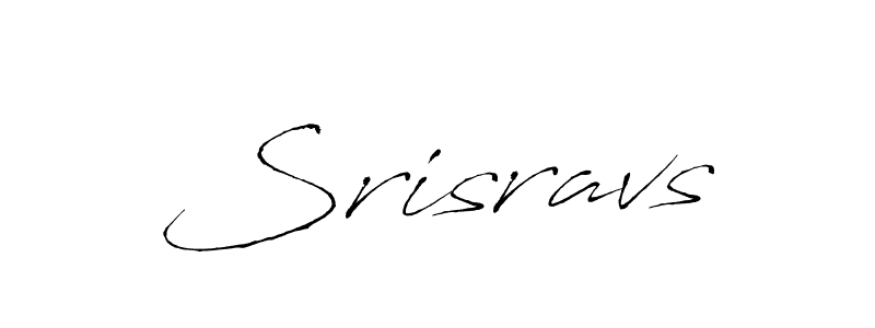 Use a signature maker to create a handwritten signature online. With this signature software, you can design (Antro_Vectra) your own signature for name Srisravs. Srisravs signature style 6 images and pictures png