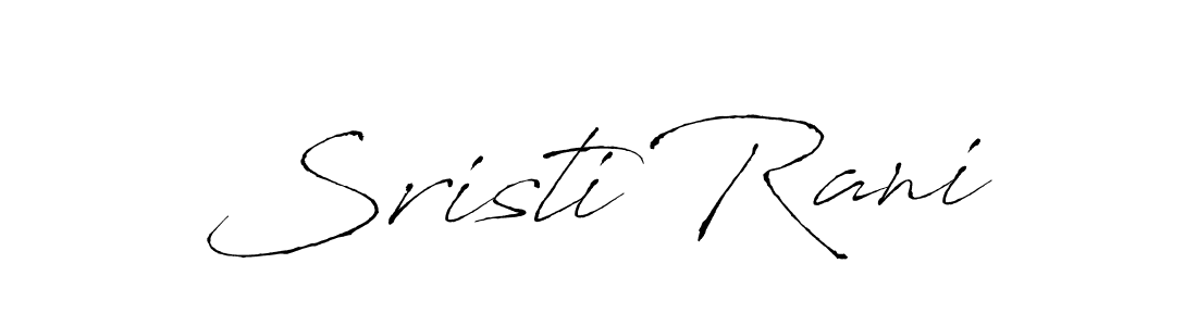 Design your own signature with our free online signature maker. With this signature software, you can create a handwritten (Antro_Vectra) signature for name Sristi Rani. Sristi Rani signature style 6 images and pictures png