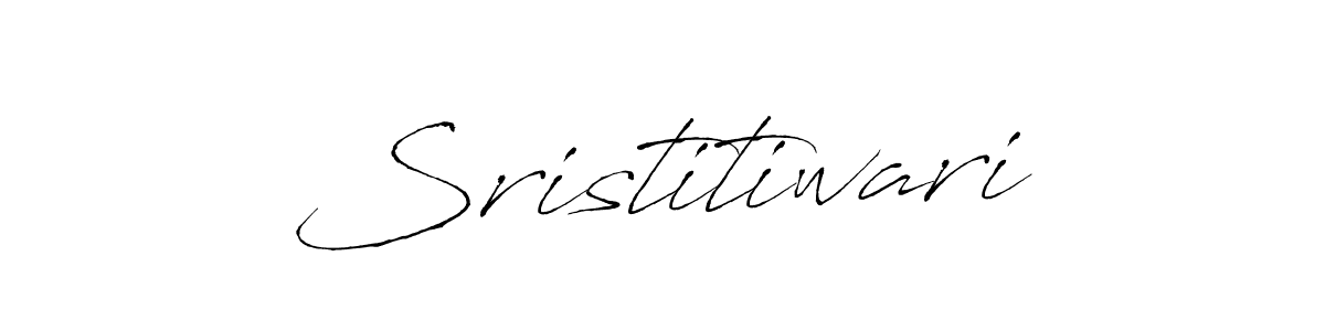 How to make Sristitiwari signature? Antro_Vectra is a professional autograph style. Create handwritten signature for Sristitiwari name. Sristitiwari signature style 6 images and pictures png