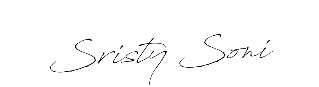 Create a beautiful signature design for name Sristy Soni. With this signature (Antro_Vectra) fonts, you can make a handwritten signature for free. Sristy Soni signature style 6 images and pictures png