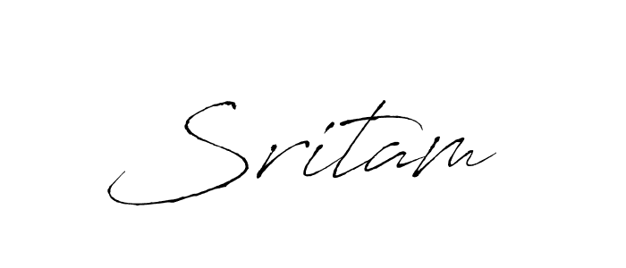 Make a beautiful signature design for name Sritam . With this signature (Antro_Vectra) style, you can create a handwritten signature for free. Sritam  signature style 6 images and pictures png