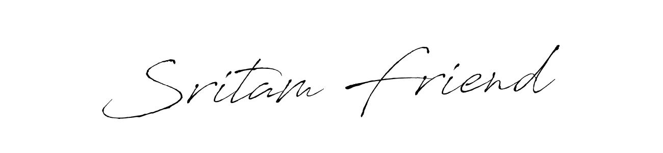 Design your own signature with our free online signature maker. With this signature software, you can create a handwritten (Antro_Vectra) signature for name Sritam Friend. Sritam Friend signature style 6 images and pictures png