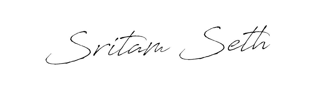 Antro_Vectra is a professional signature style that is perfect for those who want to add a touch of class to their signature. It is also a great choice for those who want to make their signature more unique. Get Sritam Seth name to fancy signature for free. Sritam Seth signature style 6 images and pictures png