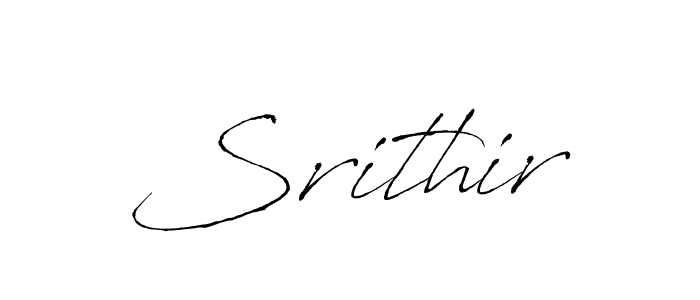 Make a beautiful signature design for name Srithir. With this signature (Antro_Vectra) style, you can create a handwritten signature for free. Srithir signature style 6 images and pictures png