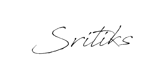 Also we have Sritiks name is the best signature style. Create professional handwritten signature collection using Antro_Vectra autograph style. Sritiks signature style 6 images and pictures png