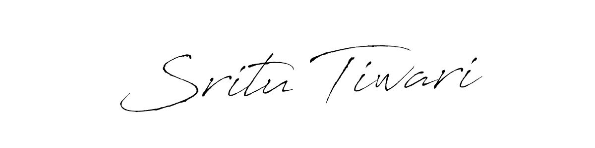 Make a beautiful signature design for name Sritu Tiwari. With this signature (Antro_Vectra) style, you can create a handwritten signature for free. Sritu Tiwari signature style 6 images and pictures png