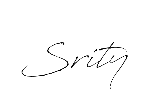 Make a beautiful signature design for name Srity. With this signature (Antro_Vectra) style, you can create a handwritten signature for free. Srity signature style 6 images and pictures png