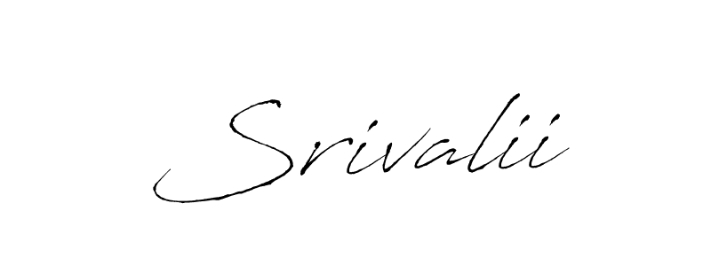 Create a beautiful signature design for name Srivalii. With this signature (Antro_Vectra) fonts, you can make a handwritten signature for free. Srivalii signature style 6 images and pictures png