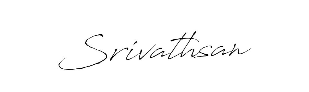 Design your own signature with our free online signature maker. With this signature software, you can create a handwritten (Antro_Vectra) signature for name Srivathsan. Srivathsan signature style 6 images and pictures png