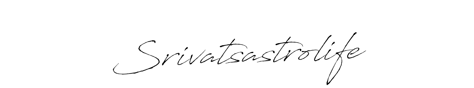 Make a beautiful signature design for name Srivatsastrolife. With this signature (Antro_Vectra) style, you can create a handwritten signature for free. Srivatsastrolife signature style 6 images and pictures png
