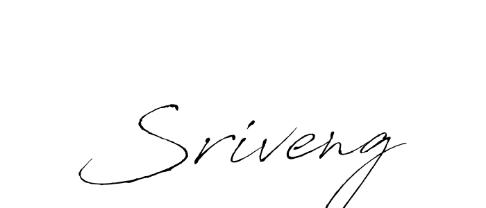 How to make Sriveng name signature. Use Antro_Vectra style for creating short signs online. This is the latest handwritten sign. Sriveng signature style 6 images and pictures png