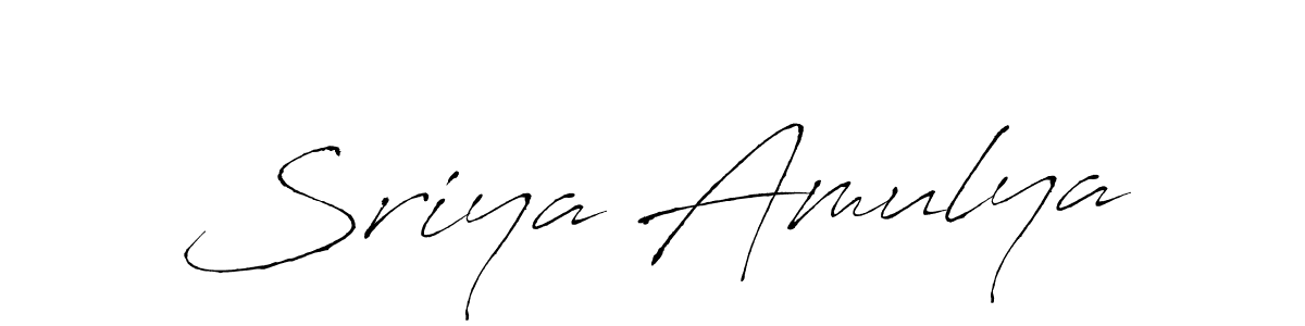 Sriya Amulya stylish signature style. Best Handwritten Sign (Antro_Vectra) for my name. Handwritten Signature Collection Ideas for my name Sriya Amulya. Sriya Amulya signature style 6 images and pictures png