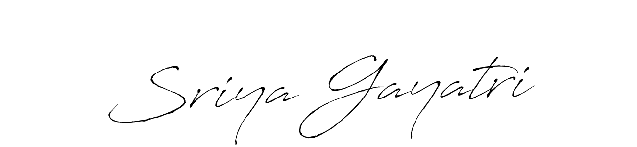 Also we have Sriya Gayatri name is the best signature style. Create professional handwritten signature collection using Antro_Vectra autograph style. Sriya Gayatri signature style 6 images and pictures png