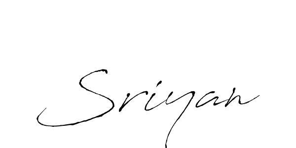 Use a signature maker to create a handwritten signature online. With this signature software, you can design (Antro_Vectra) your own signature for name Sriyan. Sriyan signature style 6 images and pictures png