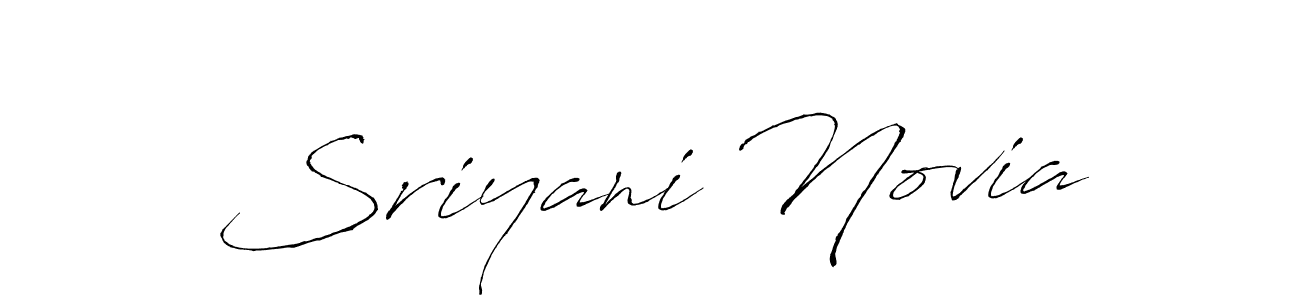 Design your own signature with our free online signature maker. With this signature software, you can create a handwritten (Antro_Vectra) signature for name Sriyani Novia. Sriyani Novia signature style 6 images and pictures png