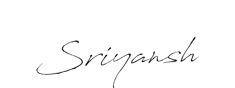 Sriyansh stylish signature style. Best Handwritten Sign (Antro_Vectra) for my name. Handwritten Signature Collection Ideas for my name Sriyansh. Sriyansh signature style 6 images and pictures png