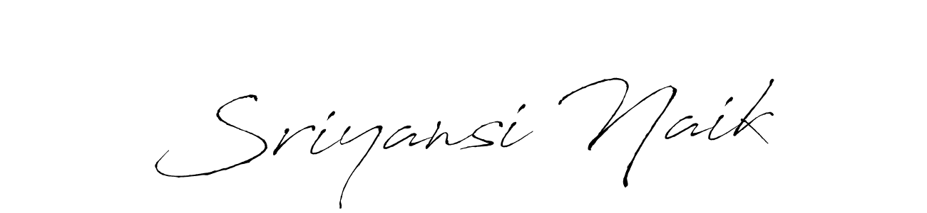 Create a beautiful signature design for name Sriyansi Naik. With this signature (Antro_Vectra) fonts, you can make a handwritten signature for free. Sriyansi Naik signature style 6 images and pictures png