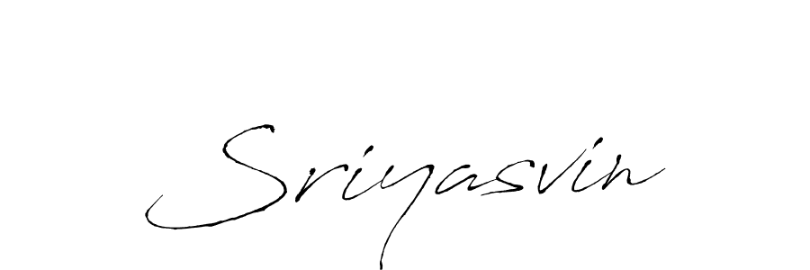 Create a beautiful signature design for name Sriyasvin. With this signature (Antro_Vectra) fonts, you can make a handwritten signature for free. Sriyasvin signature style 6 images and pictures png