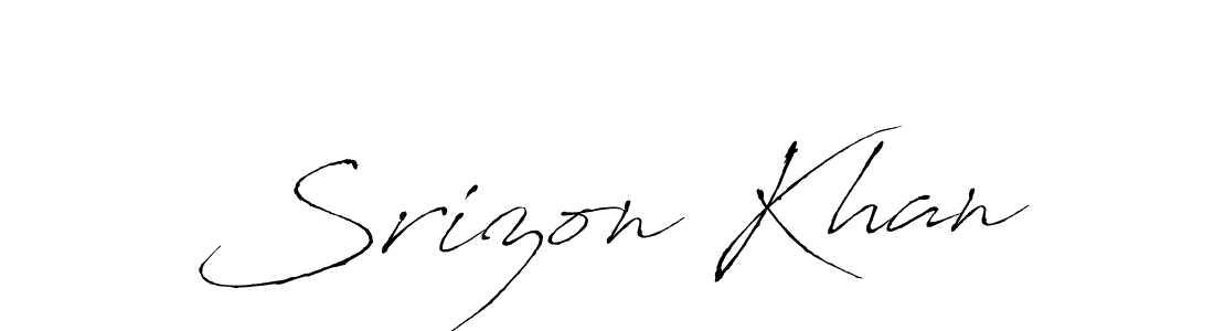 The best way (Antro_Vectra) to make a short signature is to pick only two or three words in your name. The name Srizon Khan include a total of six letters. For converting this name. Srizon Khan signature style 6 images and pictures png