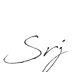 How to make Srj signature? Antro_Vectra is a professional autograph style. Create handwritten signature for Srj name. Srj signature style 6 images and pictures png