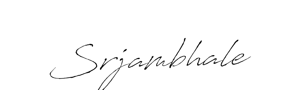 Design your own signature with our free online signature maker. With this signature software, you can create a handwritten (Antro_Vectra) signature for name Srjambhale. Srjambhale signature style 6 images and pictures png