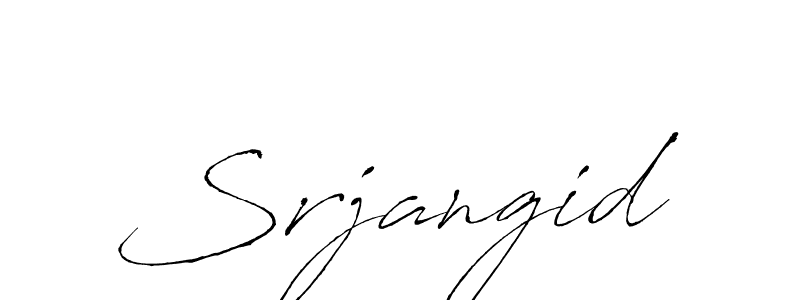 Make a beautiful signature design for name Srjangid. With this signature (Antro_Vectra) style, you can create a handwritten signature for free. Srjangid signature style 6 images and pictures png