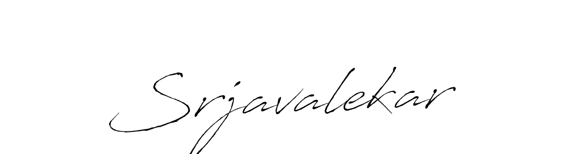 Design your own signature with our free online signature maker. With this signature software, you can create a handwritten (Antro_Vectra) signature for name Srjavalekar. Srjavalekar signature style 6 images and pictures png