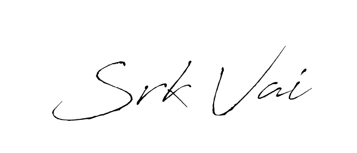Design your own signature with our free online signature maker. With this signature software, you can create a handwritten (Antro_Vectra) signature for name Srk Vai. Srk Vai signature style 6 images and pictures png
