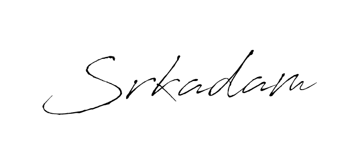 You should practise on your own different ways (Antro_Vectra) to write your name (Srkadam) in signature. don't let someone else do it for you. Srkadam signature style 6 images and pictures png