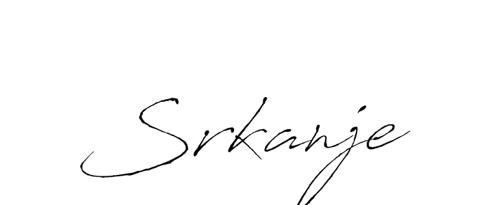 How to make Srkanje signature? Antro_Vectra is a professional autograph style. Create handwritten signature for Srkanje name. Srkanje signature style 6 images and pictures png