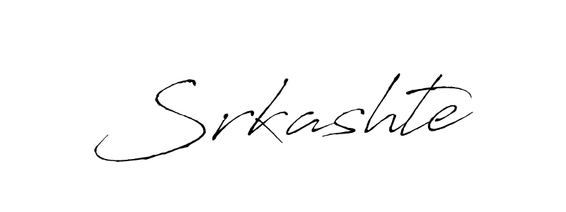 How to make Srkashte name signature. Use Antro_Vectra style for creating short signs online. This is the latest handwritten sign. Srkashte signature style 6 images and pictures png