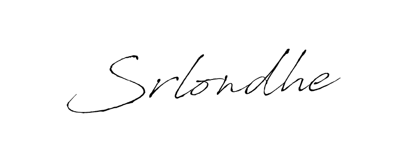 Make a beautiful signature design for name Srlondhe. With this signature (Antro_Vectra) style, you can create a handwritten signature for free. Srlondhe signature style 6 images and pictures png