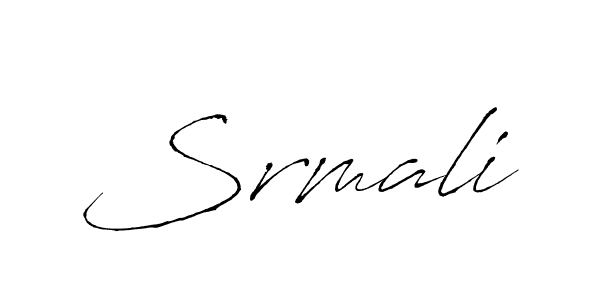 How to make Srmali name signature. Use Antro_Vectra style for creating short signs online. This is the latest handwritten sign. Srmali signature style 6 images and pictures png