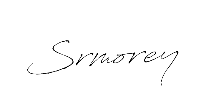 How to make Srmorey name signature. Use Antro_Vectra style for creating short signs online. This is the latest handwritten sign. Srmorey signature style 6 images and pictures png