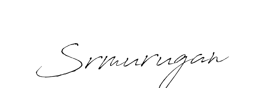 Srmurugan stylish signature style. Best Handwritten Sign (Antro_Vectra) for my name. Handwritten Signature Collection Ideas for my name Srmurugan. Srmurugan signature style 6 images and pictures png