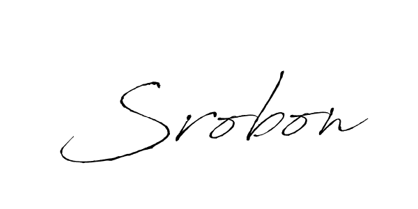 Design your own signature with our free online signature maker. With this signature software, you can create a handwritten (Antro_Vectra) signature for name Srobon. Srobon signature style 6 images and pictures png