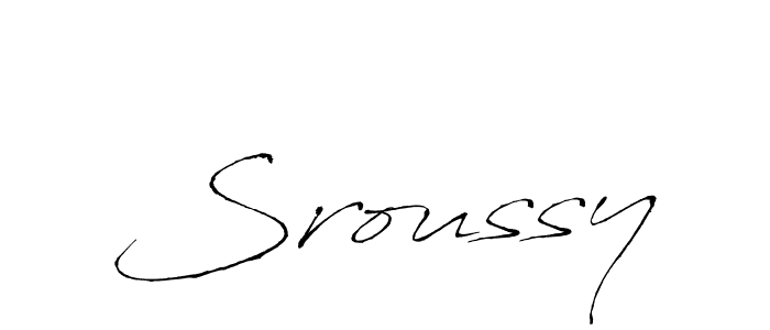 You should practise on your own different ways (Antro_Vectra) to write your name (Sroussy) in signature. don't let someone else do it for you. Sroussy signature style 6 images and pictures png