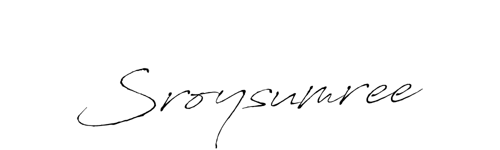 Sroysumree stylish signature style. Best Handwritten Sign (Antro_Vectra) for my name. Handwritten Signature Collection Ideas for my name Sroysumree. Sroysumree signature style 6 images and pictures png