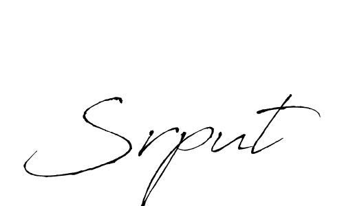 How to Draw Srput signature style? Antro_Vectra is a latest design signature styles for name Srput. Srput signature style 6 images and pictures png