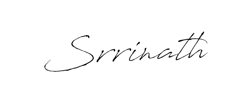 Use a signature maker to create a handwritten signature online. With this signature software, you can design (Antro_Vectra) your own signature for name Srrinath. Srrinath signature style 6 images and pictures png