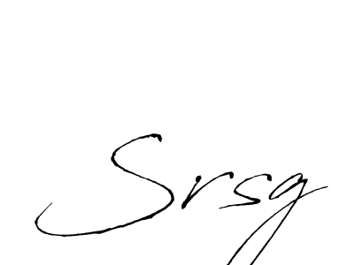 How to make Srsg signature? Antro_Vectra is a professional autograph style. Create handwritten signature for Srsg name. Srsg signature style 6 images and pictures png