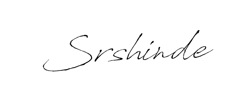The best way (Antro_Vectra) to make a short signature is to pick only two or three words in your name. The name Srshinde include a total of six letters. For converting this name. Srshinde signature style 6 images and pictures png