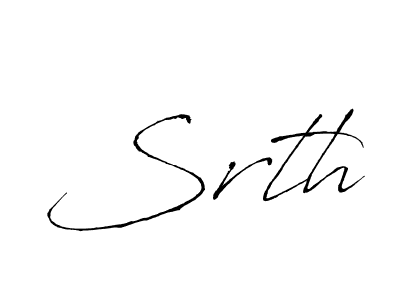Use a signature maker to create a handwritten signature online. With this signature software, you can design (Antro_Vectra) your own signature for name Srth. Srth signature style 6 images and pictures png