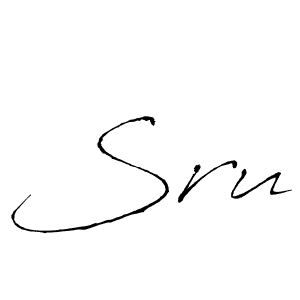 You should practise on your own different ways (Antro_Vectra) to write your name (Sru) in signature. don't let someone else do it for you. Sru signature style 6 images and pictures png