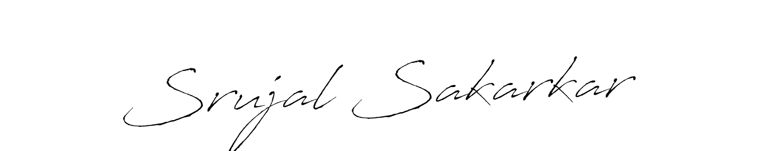Srujal Sakarkar stylish signature style. Best Handwritten Sign (Antro_Vectra) for my name. Handwritten Signature Collection Ideas for my name Srujal Sakarkar. Srujal Sakarkar signature style 6 images and pictures png