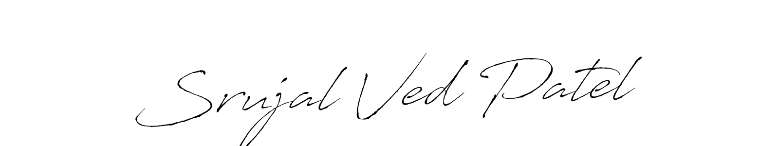 This is the best signature style for the Srujal Ved Patel name. Also you like these signature font (Antro_Vectra). Mix name signature. Srujal Ved Patel signature style 6 images and pictures png