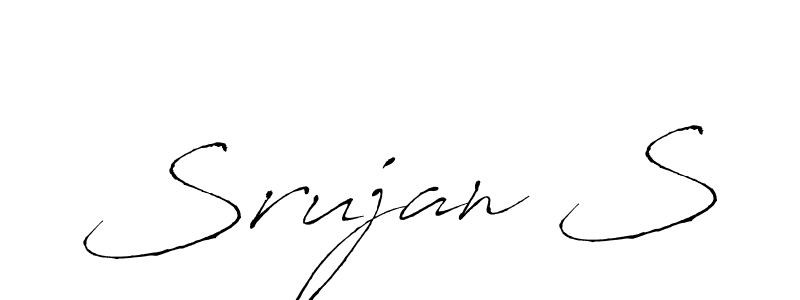 Use a signature maker to create a handwritten signature online. With this signature software, you can design (Antro_Vectra) your own signature for name Srujan S. Srujan S signature style 6 images and pictures png