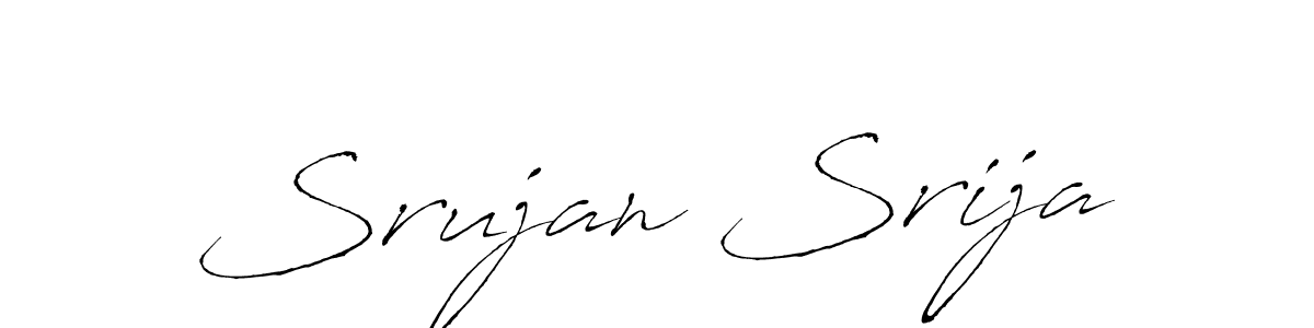 You should practise on your own different ways (Antro_Vectra) to write your name (Srujan Srija) in signature. don't let someone else do it for you. Srujan Srija signature style 6 images and pictures png