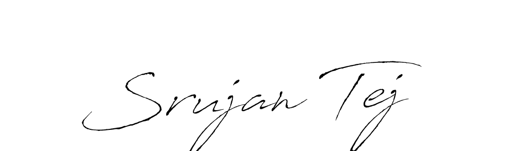 Also You can easily find your signature by using the search form. We will create Srujan Tej name handwritten signature images for you free of cost using Antro_Vectra sign style. Srujan Tej signature style 6 images and pictures png